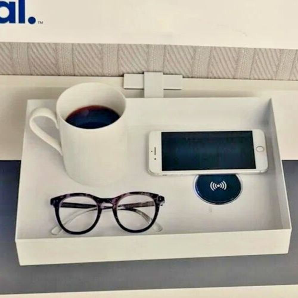 Simply Essential Wireless Charging Bunk Shelf - White